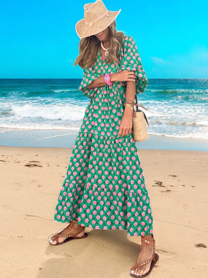 Luna Bohemian-Style Maxi Dress