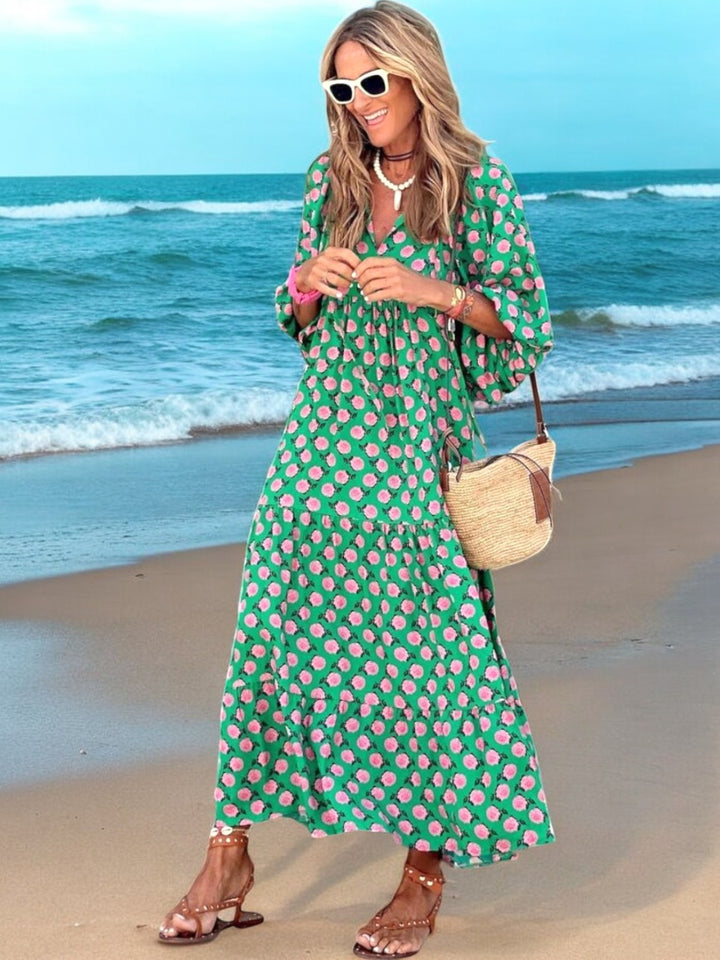 Luna Bohemian-Style Maxi Dress