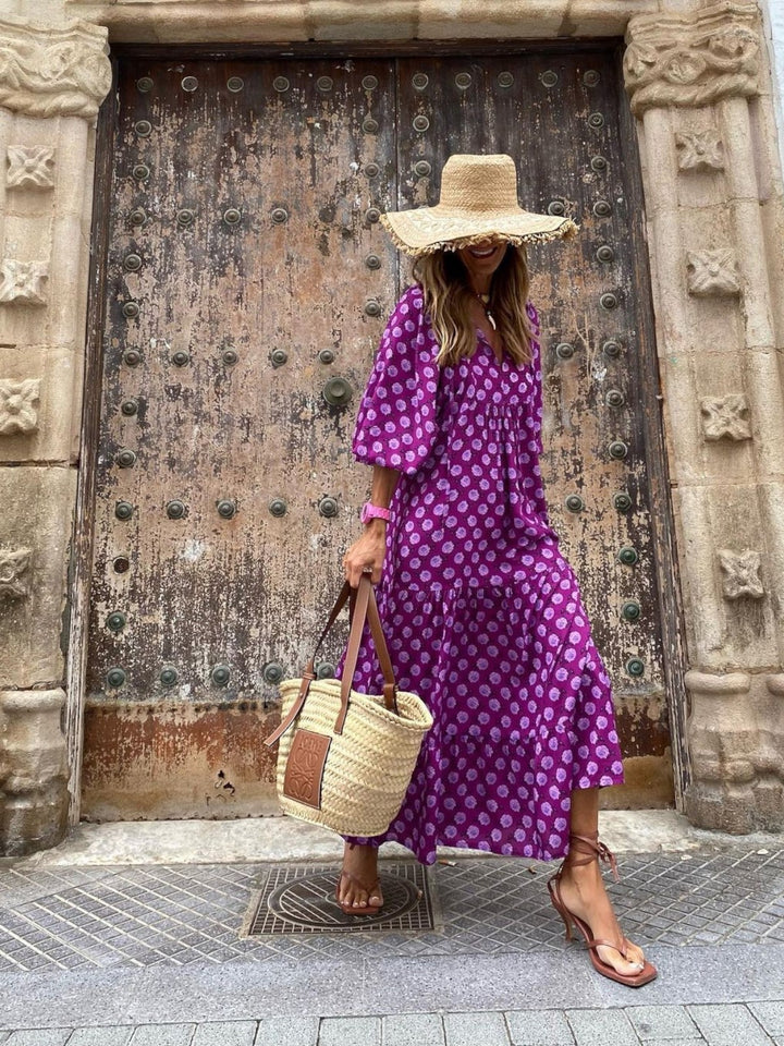 Luna Bohemian-Style Maxi Dress