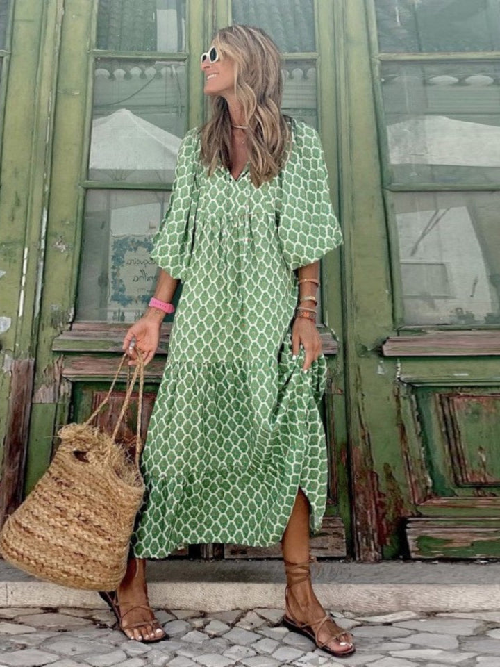 Luna Bohemian-Style Maxi Dress