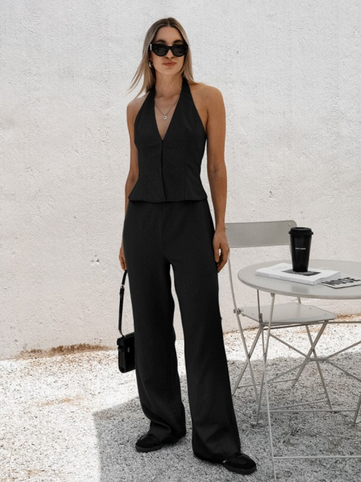 Mara Linen Vest & Pants Set
