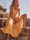 Yellow with White Abstract Print / XS