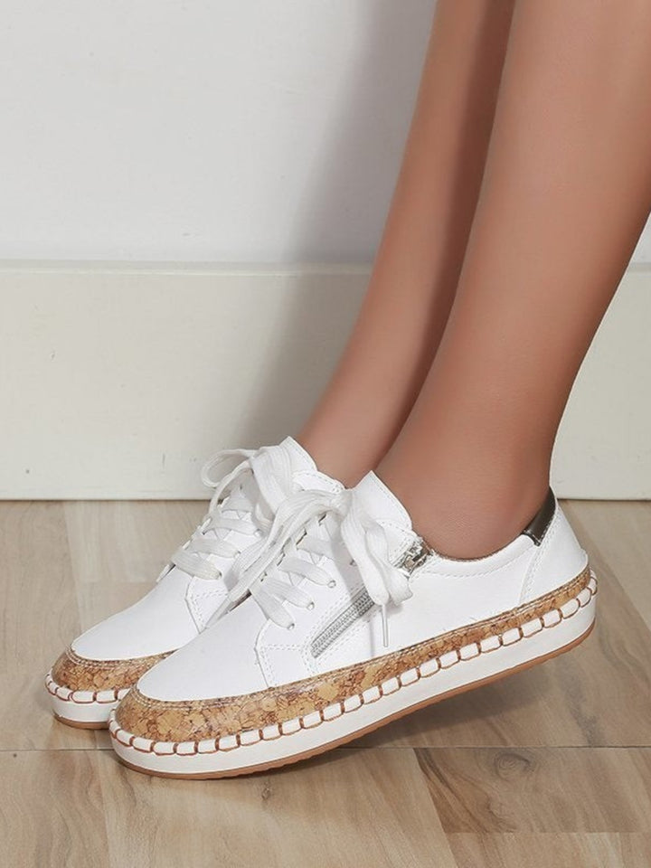 Plush Bloom Floral Sneakers
