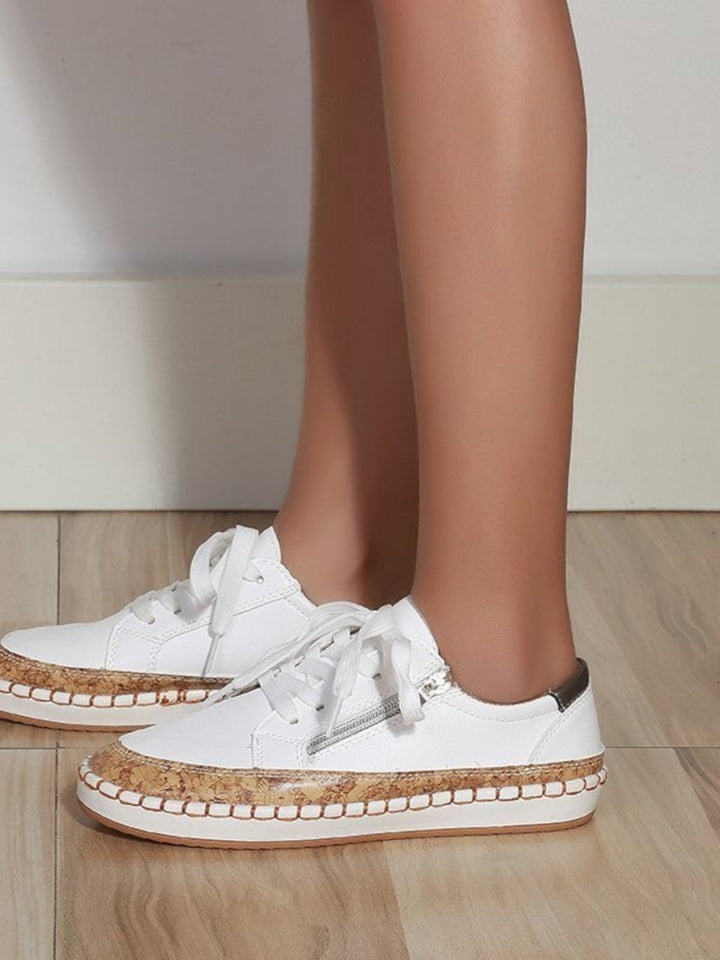 Plush Bloom Floral Sneakers