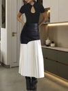 Bianca Faux Leather Midi Skirt